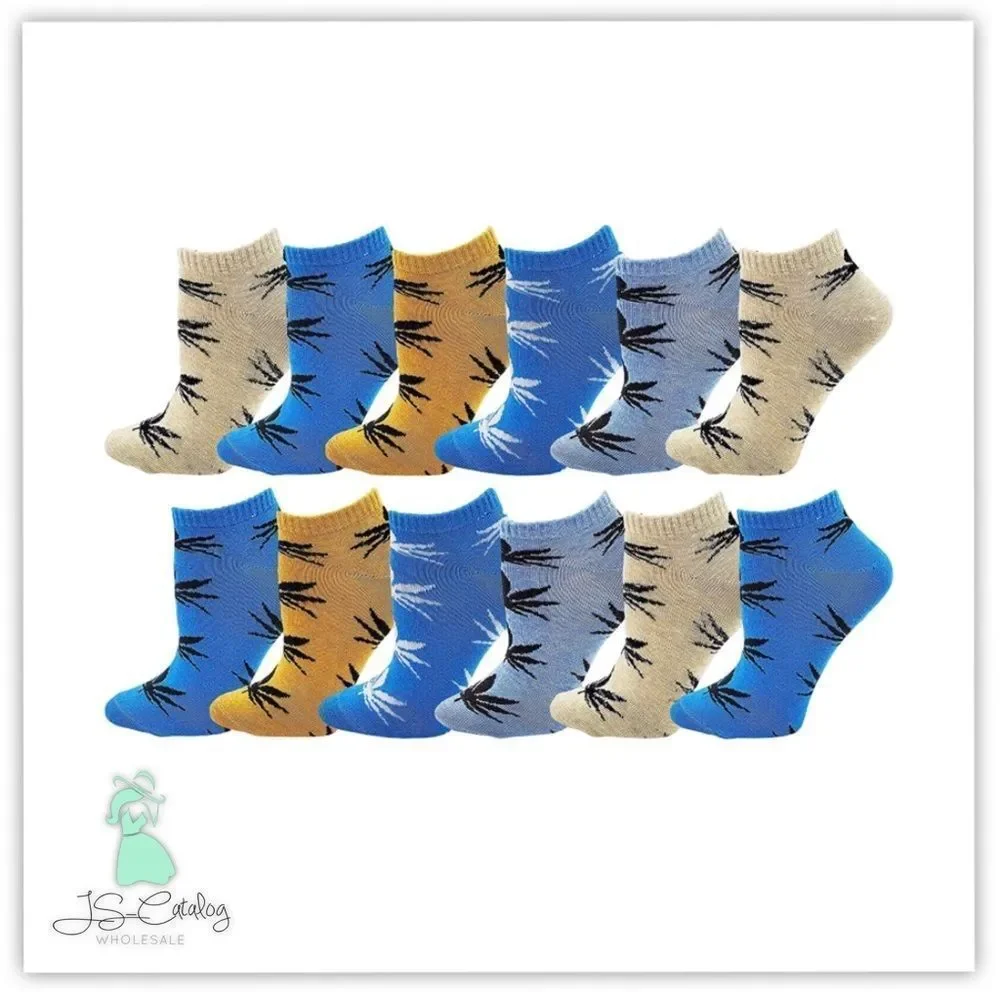 🌳 2 FOR 💲15 🌳 Weed Leaf Print Ankle Socks